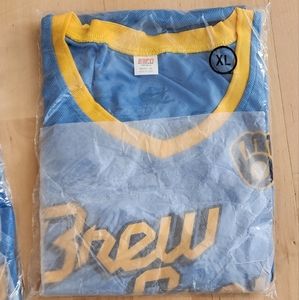 Milwaukee Brewers Giannis Antetokounmpo Brew Crew City Connect Basketball Jersey